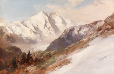 Blick Auf Die Nordseite Des Grosglockners