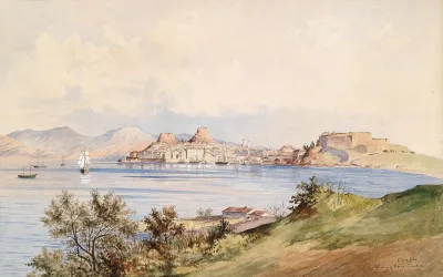 Blick Auf Die Stadt Corfu