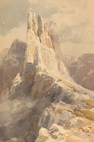 Blick Auf Die Vajolet Turme In Den Dolomiten