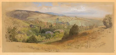Blick Auf Dornbach Vom Wilheminenberg