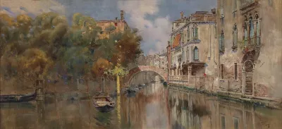 Blick Auf Einen Kanal In Venedig