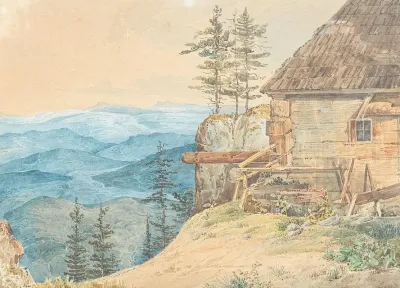 Blick Auf Gebirgslandschaft