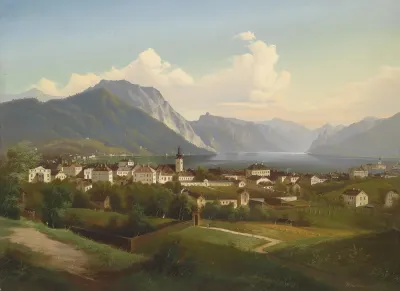 Blick Auf Gmunden Mit Schloss Orth 2