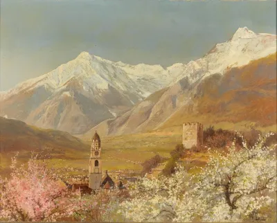 Blick Auf Meran Im Fruhling