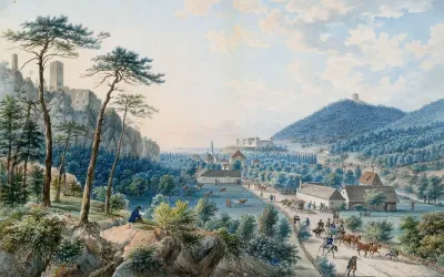 Blick Auf Schloss Weilburg