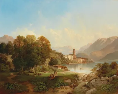 Blick Auf St Wolfgang Am Wolfgangsee