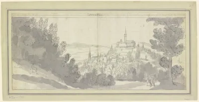 Blick Auf Stadt Und Burg Lindenfels Im Odenwald
