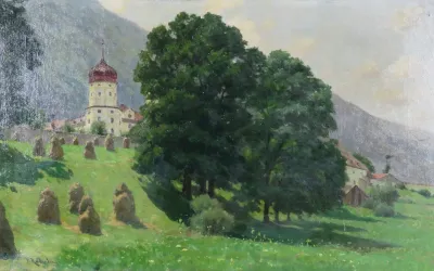 Blick Auf Stift Stams