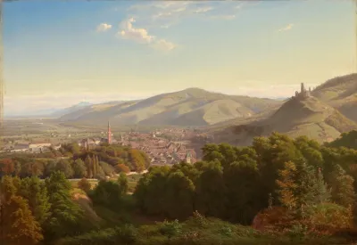 Blick Auf Weinheim An Der Bergstrasse