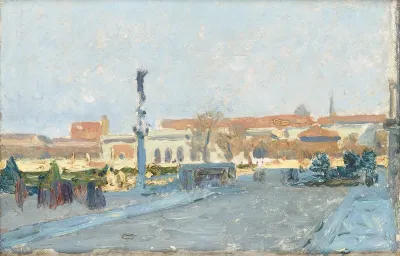 Blick Auf Wien Vom Auseren Burgtor