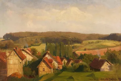 Blick Auf Willingshausen In Hessen