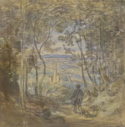 Blick Aus Dem Wald Auf Eppstein