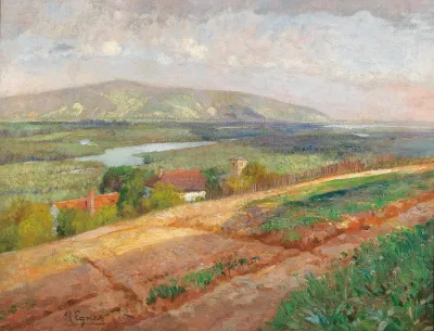 Blick Gegen Den Bisamberg