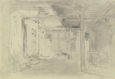 Blick In Den Hof Eines Bauernhauses