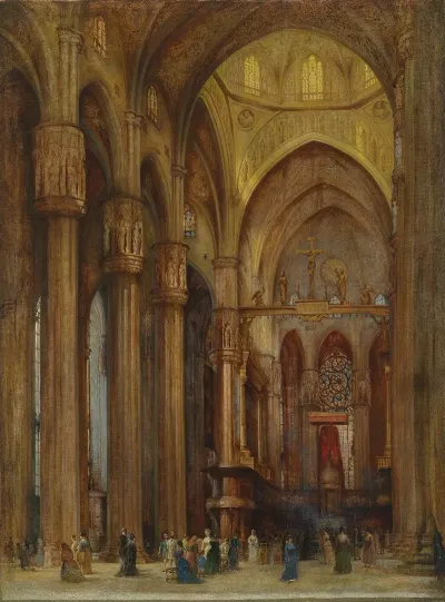 Blick In Den Mailander Dom