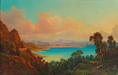 Blick In Die Bucht Von Triest 1859