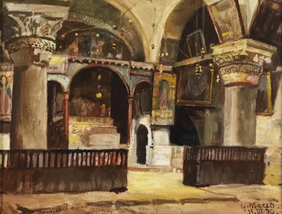 Blick In Die Helenenkapelle Der Grabeskirche