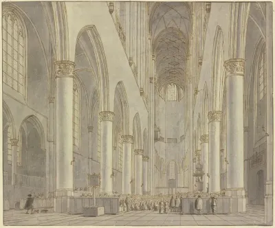 Blick In Die St Bavo Kirche In Haarlem