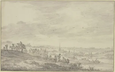Blick Uber Eine Weite Landschaft Mit Kirchturm