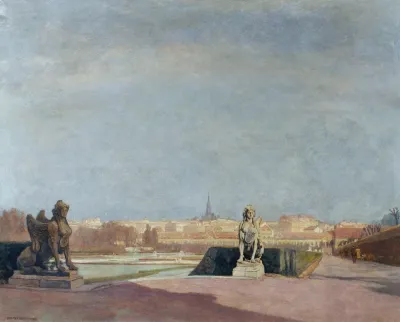 Blick Vom Belvedere Auf Wien 2