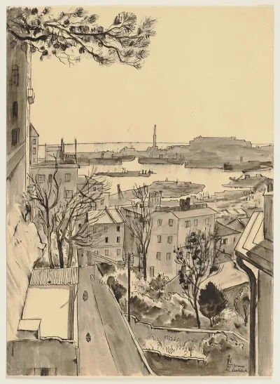 Blick Vom Castelletto Auf Genua