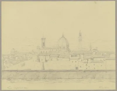 Blick Vom Giardino Di Boboli Auf Florenz