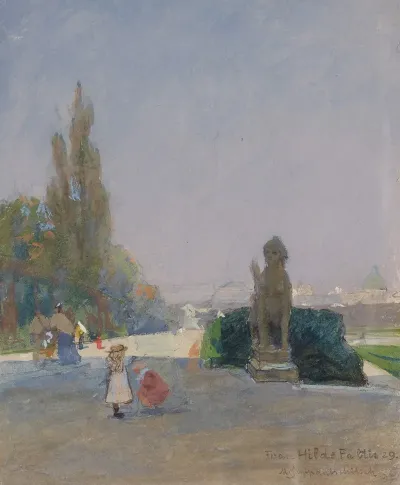 Blick Vom Oberen Belvedere Auf Wien
