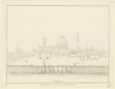 Blick Von Der Terrasse Des Giardino Boboli Auf Florenz