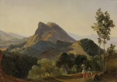 Blick Von Norden Auf Civitella