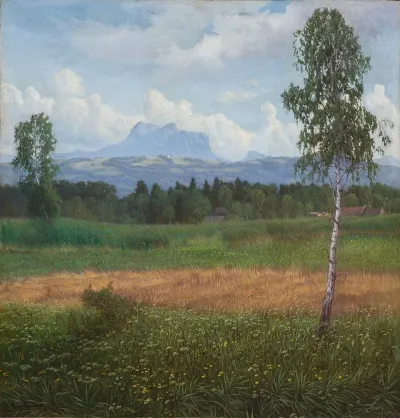 Blick Zum Heuberg