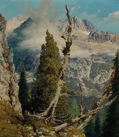 Blick Zur Hohen Tatra Rysy