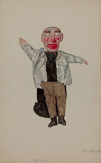 Blind Man Hand Puppet