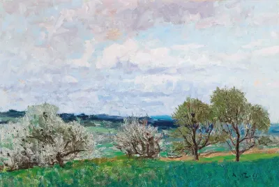 Blossoming Trees In Deutschlandsberg