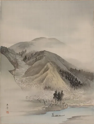 Blossoms By A River