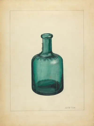 Blown Glass Bottle