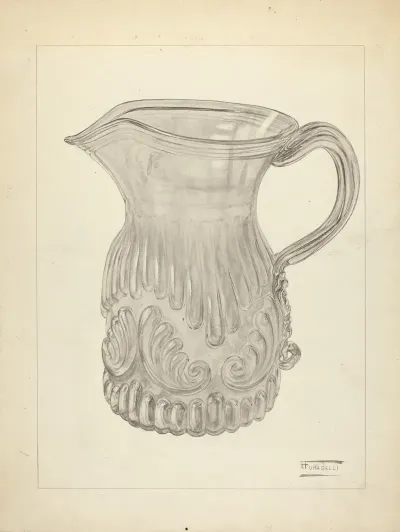 Blown Glass Pitcher 2
