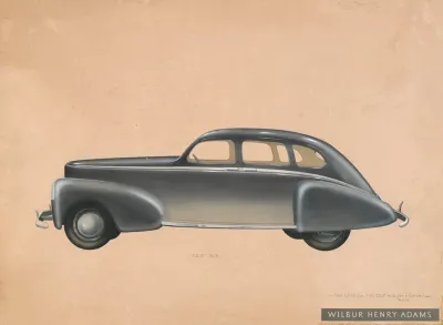 Blue Automobile For Raymond Mathewson Hood