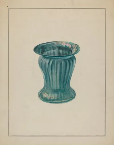 Blue Green Vase