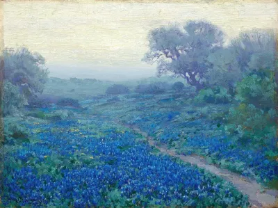 Bluebonnets At Sunrise