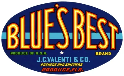 Blues Best Brand Produce Label