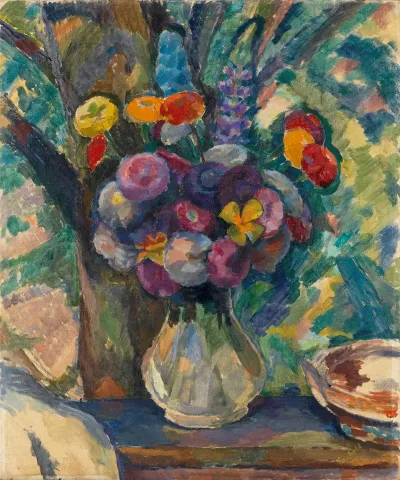 Blumenstilleben Mit Zinnien