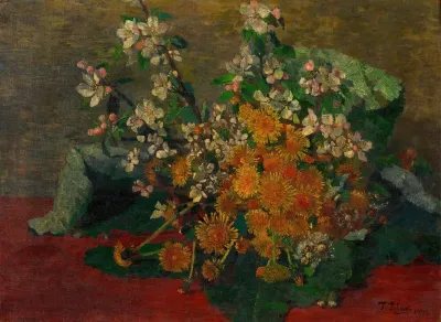 Blumenstuck Lowenzahn Und Apfelbluten