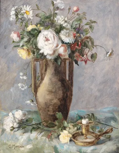 Blumenstuck Mit Kerzenhalter
