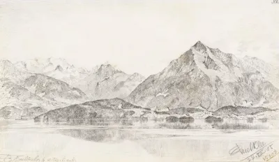 Blumlisalp Von Hilterfingen Aus