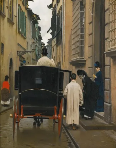 Boarding The Carriage Rome
