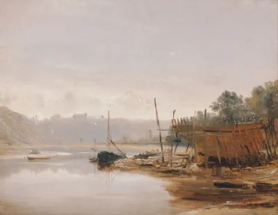 Boat Building Near Dinan Brittany