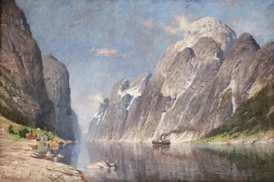 Boating In A Wintery Fjord