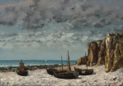 Boats On A Beachetretat