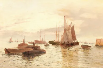 Boats On A Calm Sea