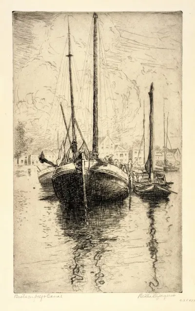 Boats On Delft Canal